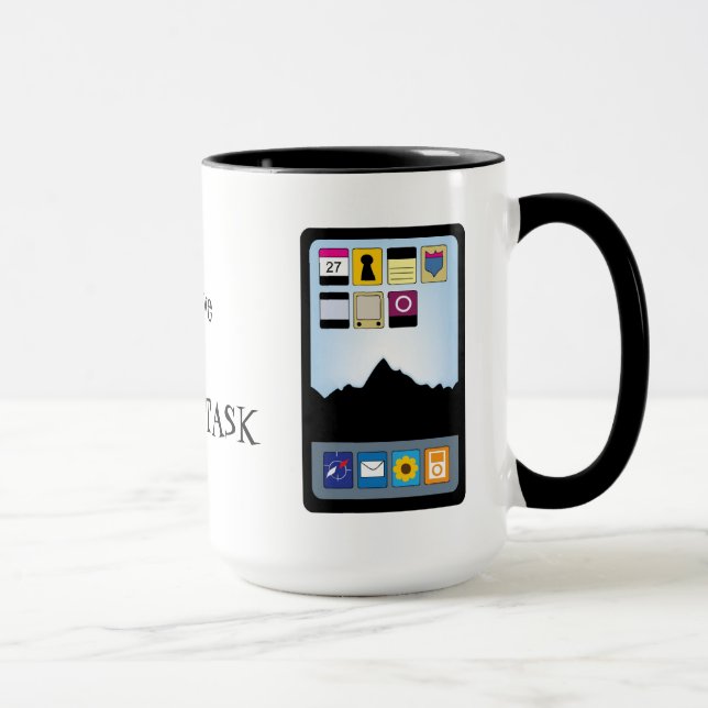 I Love To Multitask coffee mug (Right)