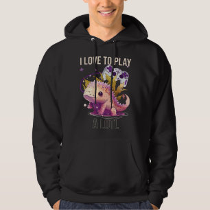 I Love To Play A Lotl Axolotl Amphibian Mexican Wa Hoodie