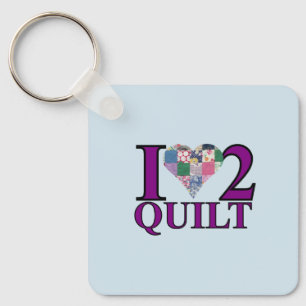 I Love to Quilt - Key Ring