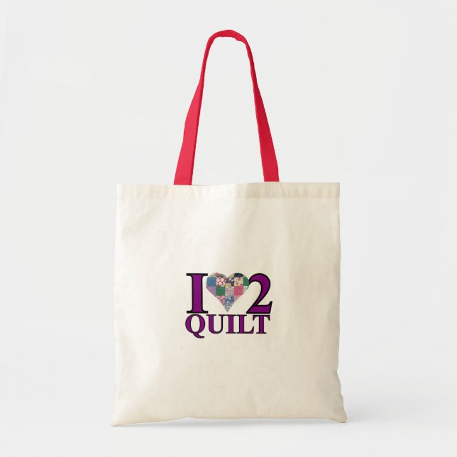 I Love to Quilt  - Tote Bag (Front)