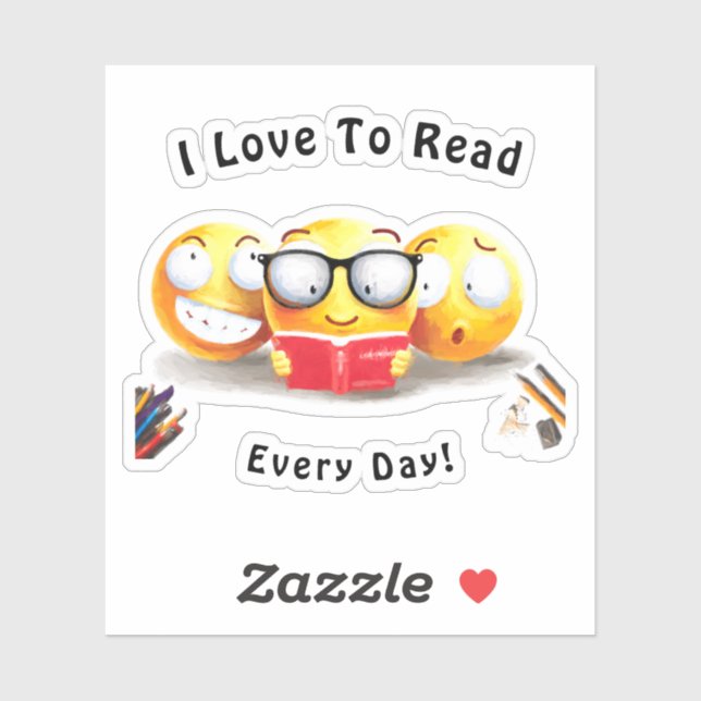 I Love To Read Books Reader Personalize (Sheet)