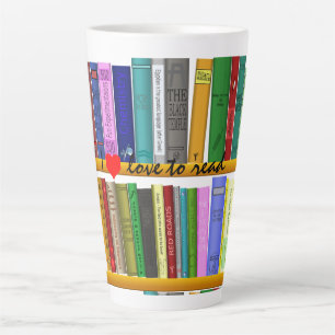 I love to read Books Thunder_Cove Latte Mug
