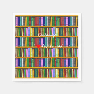 I love to read Books Thunder_Cove Napkin