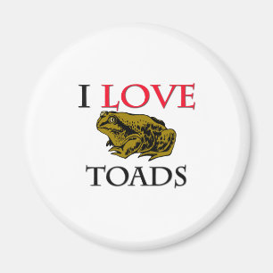 I Love Toads Magnet