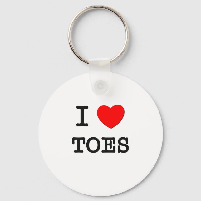 I Love Toes Keychain (Front)