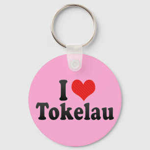I Love Tokelau Keychain
