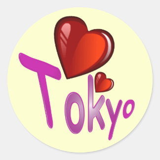 I Love Tokyo! Classic Round Sticker