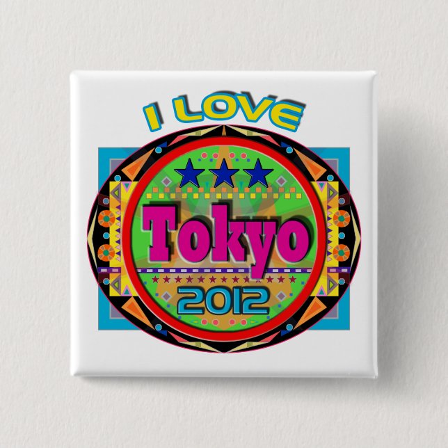I LOVE Tokyo Emblem #1 2012 Button (Front)