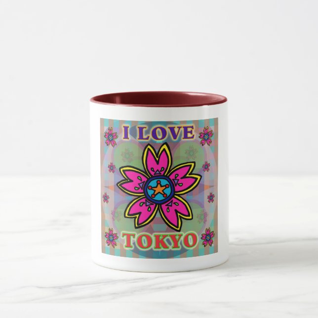 "I LOVE TOKYO" Flowers Cup (Center)