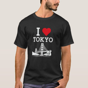 I Love Tokyo Funny Bridge Gag Joke Landmark Prank  T-Shirt