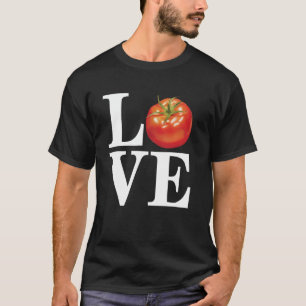 I Love Tomatoes Funny Farmer Vegetable Gardening L T-Shirt