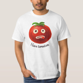 I Love Tomatoes Kawaii Funny Vegetable T-Shirt