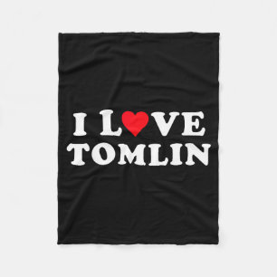 I Love Tomlin Matching Girlfriend &amp; Boyfriend  Fleece Blanket