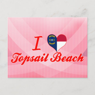 I Love Topsail Beach, North Carolina Postcard