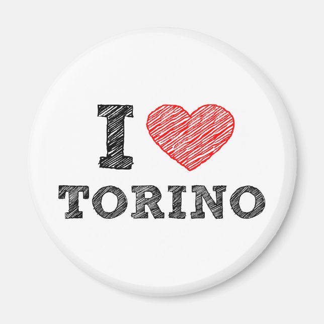 I Love Torino Magnet (Front)
