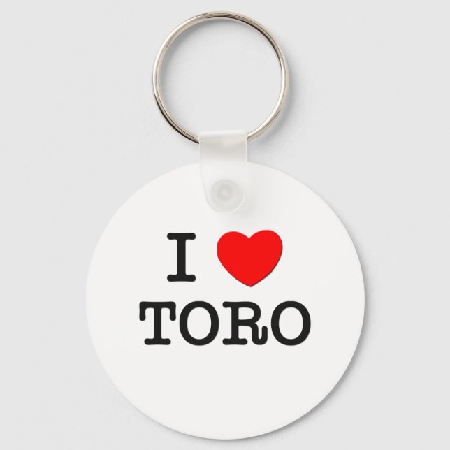 I Love Toro Keychain (Front)