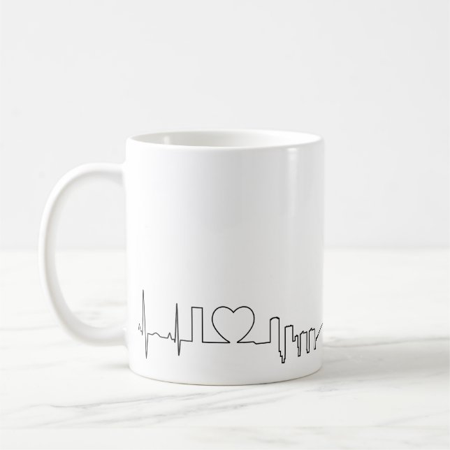 I love Toronto in an extraordinary ecg style Coffee Mug (Left)