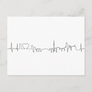 I love Toronto in an extraordinary ecg style Postcard