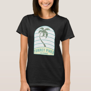 I Love Torrey Pines Beach California Palm Tree Ca  T-Shirt