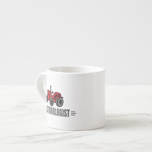 I Love Tractors Espresso Cup (Front Left)
