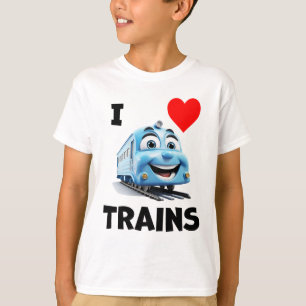 I Love Trains - Friendly Engine T-Shirt