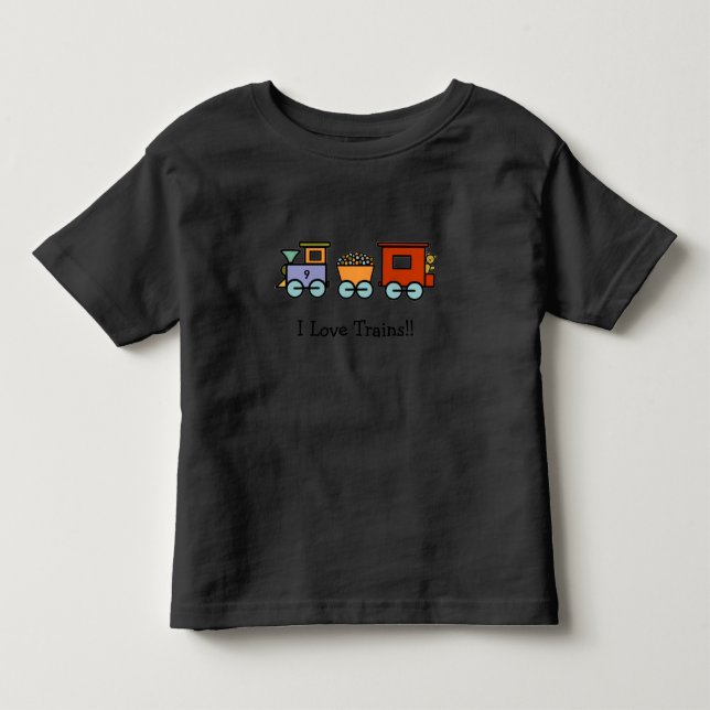 I Love Trains Shirt (Front)