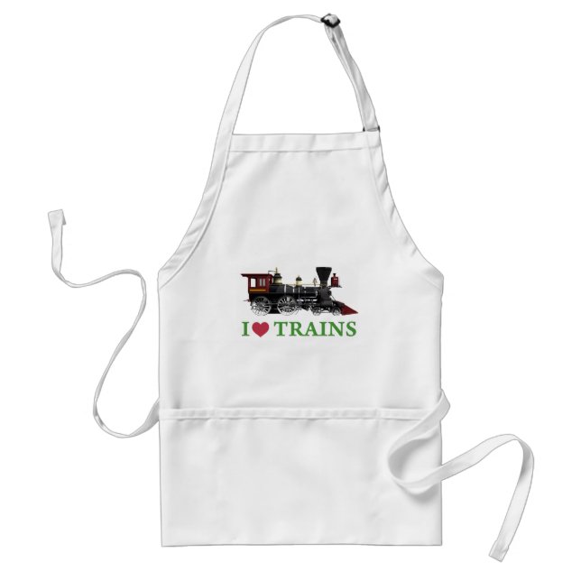 I Love Trains Standard Apron (Front)