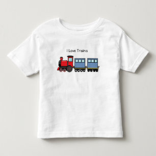 I Love Trains Toddler T-shirt