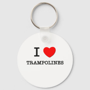 I Love Trampolines Keychain