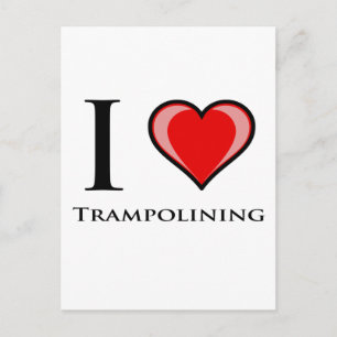 I Love Trampolining Postcard