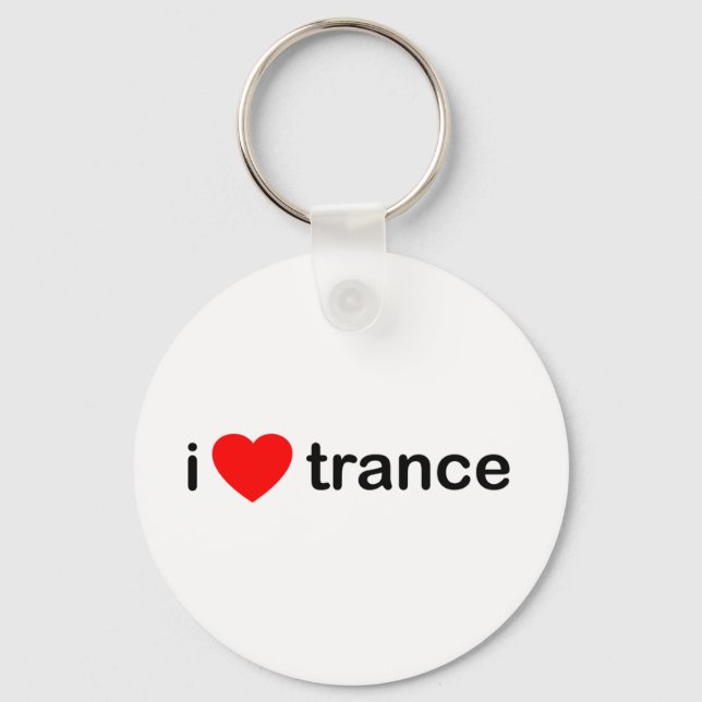 I Love Trance Keychain (Front)