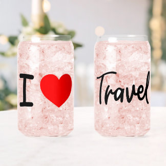 I Love Travel Glasses