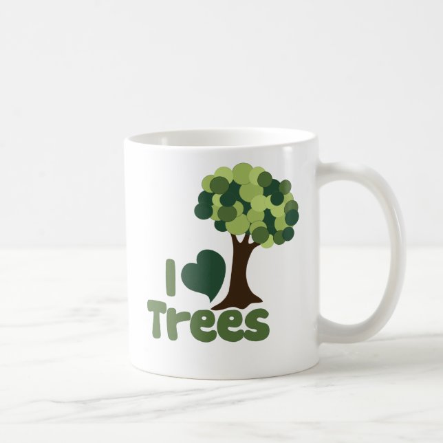 I love trees coffee mug (Right)
