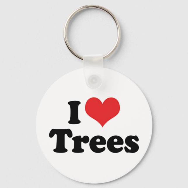 I Love Trees Keychain (Front)
