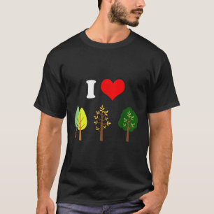 I Love Trees Nature Environmental Protection Plane T-Shirt