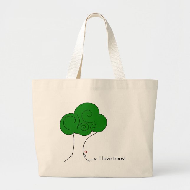 I love trees! tote (Front)