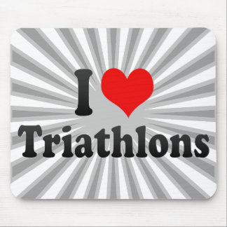 I love Triathlons Mouse Pad