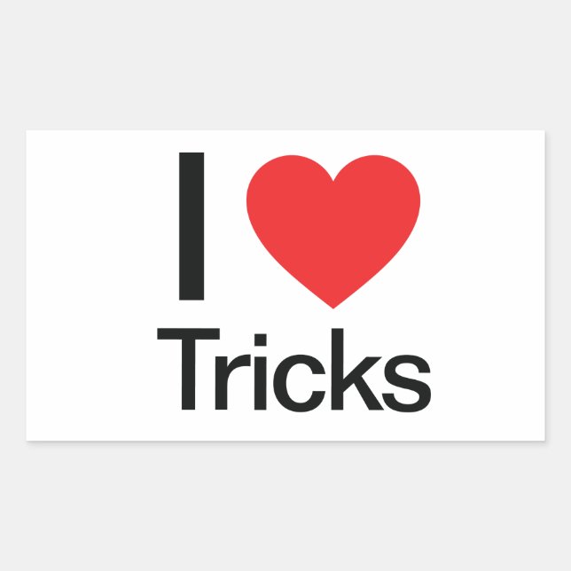 I Love Tricks Sticker (Front)