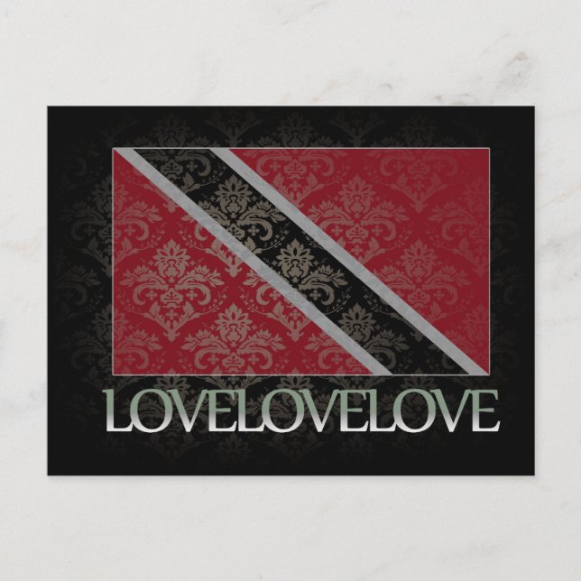 I love Trinidad And Tobago Cool Postcard (Front)