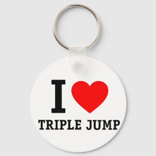 I Love Triple Jump Keychain