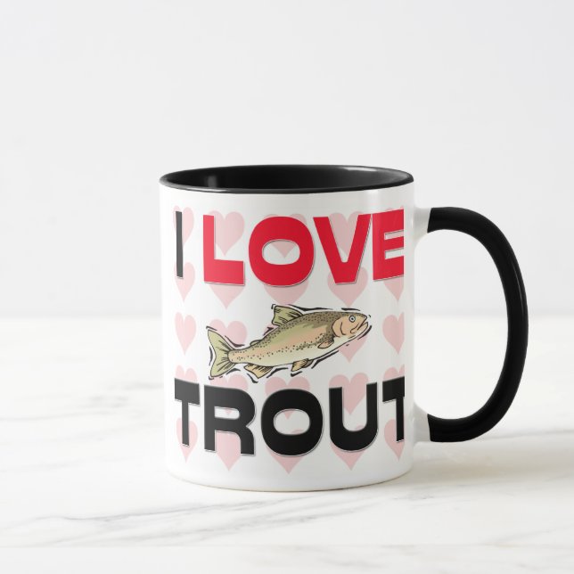 I Love Trout Mug (Right)