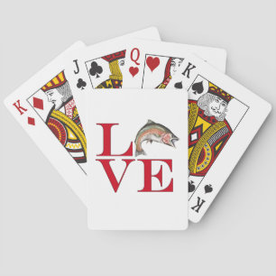 I Love Trout Playing Cards