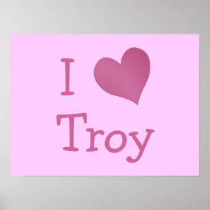 I Love Troy Poster