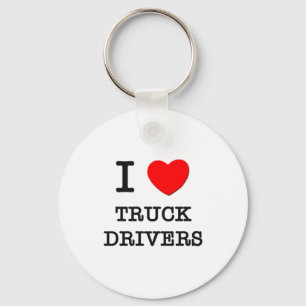 I Love Truck Drivers Keychain