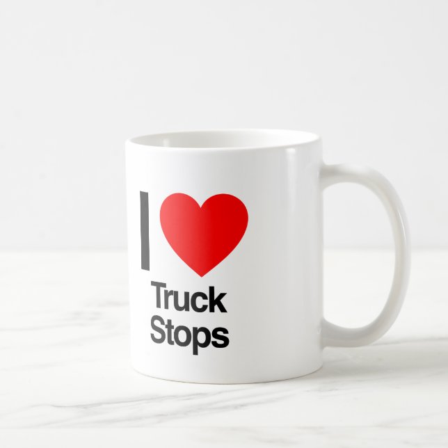 i love truck stops coffee mug (Right)