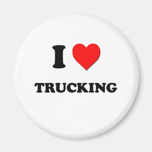 I love Trucking Magnet