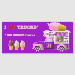 I Love Trucks (ICE CREAM Trucks) magnet