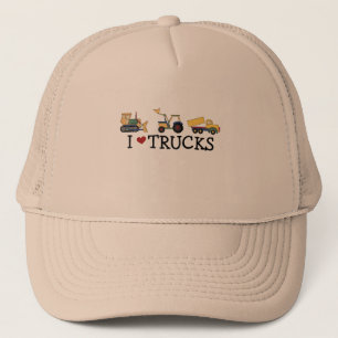 I Love Trucks T-shirts and Gifts Trucker Hat