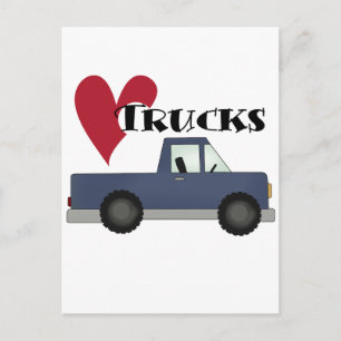I Love Trucks Tshirts and Gifts Postcard