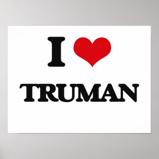 I Love Truman Poster